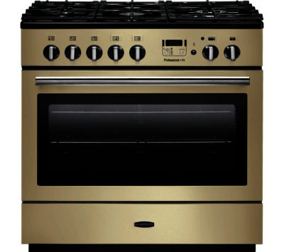 RANGEMASTER  Professional FX 90 Dual Fuel Range Cooker - Cream & Chrome
